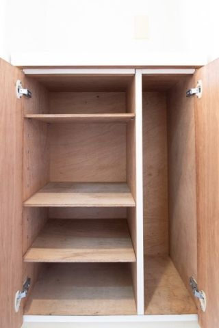 トップ押上の収納