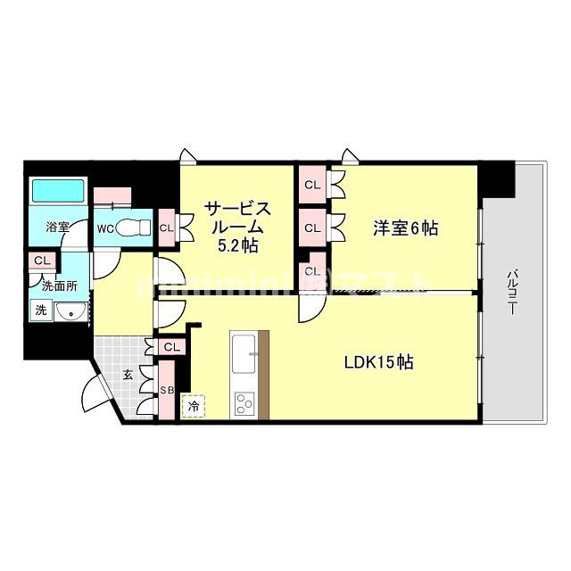 ノアレ北堀江の間取り