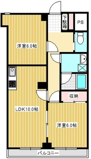 【間取り】 | ロイヤル二ノ橋ビル