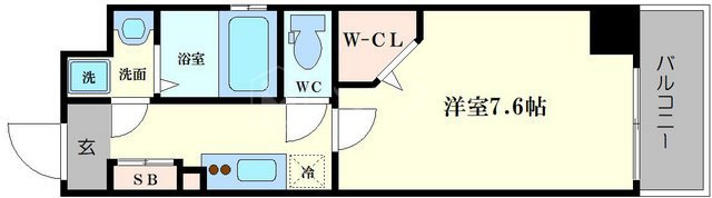 HRフロントリーガル難波WESTの間取り