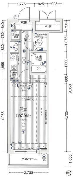 ロイヤルヒル神戸三ノ宮の間取り