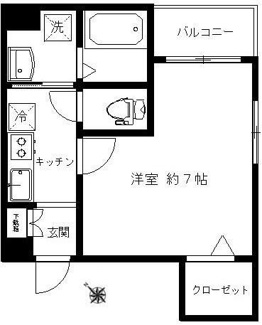 【間取り】 | b CASA門前仲町（ビーカーサ門前仲町）