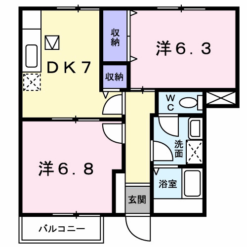 グリーンハイツ横浜Ｉの間取り|間取図