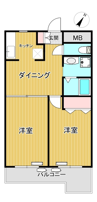 ヒルトップ88の間取り