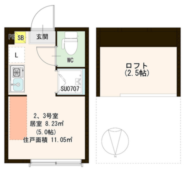 【間取り】 | ハーモニーテラス志茂ⅩⅣ