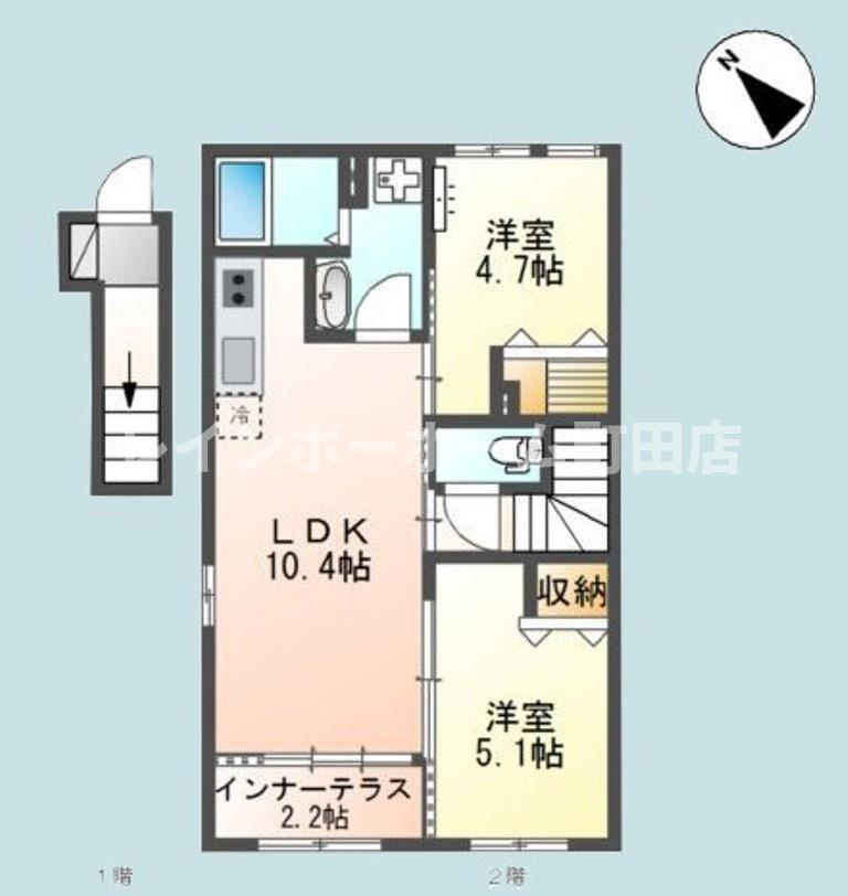 グランディール※初期費用分割後払いサービス利用可能物件の間取り