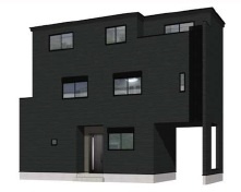 【外観パース】 | 名古屋市中区新栄2丁目29-14【仲介手数料無料】新築一戸建て　1号棟