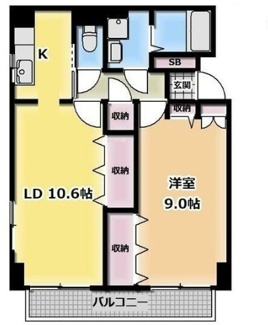 【間取り】 | クレセントＭ | 間取りです。