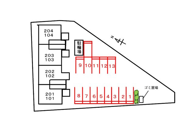 ガーデン・シティの区画図|駐車場