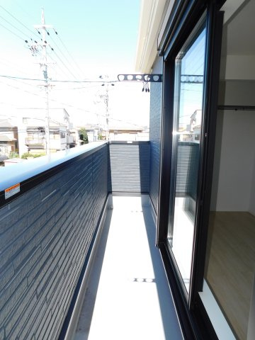 名古屋市北区東味鋺３丁目の新築一戸建のバルコニー|◇バルコニー◇　　陽当り良好なワイドバルコニー♪