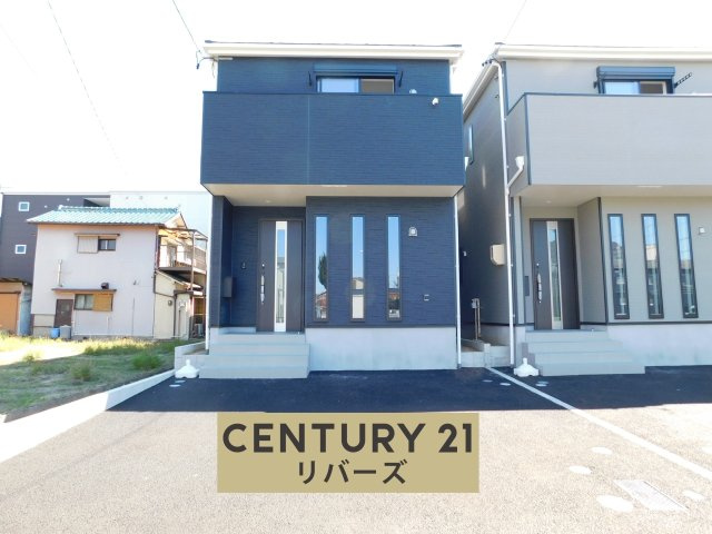 名古屋市北区東味鋺３丁目の新築一戸建の外観|☆５号棟☆　　新価格！！いつでも見学できます♪（お問合せ当日、平日、水曜、夜間でもＯＫ）　防犯カメラ・ＥⅤ車充電設備搭載！　駐車並列２台可！　４ＬＤＫ！　収納豊富なリビング１８．０帖♪