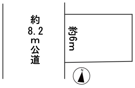 ６５８４７　岐阜市木ノ本町１丁目土地の区画図