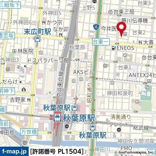 アーバンフロント秋葉原の地図