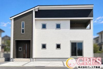【前面道路含む現地写真】 | ☆☆新築分譲　いわき市平中神谷第9　全２棟－②！！長期優良住宅！！ | ※完成イメージです