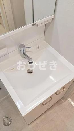 台東区浅草６丁目の賃貸マンションの洗面所