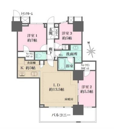 津田沼ザ・タワーの間取り