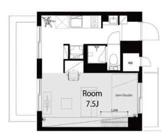 【間取り】 | 中銀ベル築地マンシオン | 間取りです。