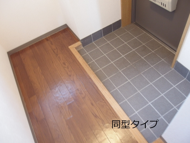 天神山マンションⅠ号館の玄関