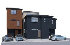 【外観パース】 | 名古屋市西区稲生町2丁目61【仲介手数料無料】新築一戸建て　3号棟