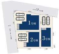 【区画図】 | 名古屋市西区稲生町2丁目61【仲介手数料無料】新築一戸建て　3号棟