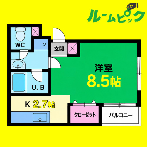 カトレヤ21　名古屋市賃貸　仲介手数料無料の間取り