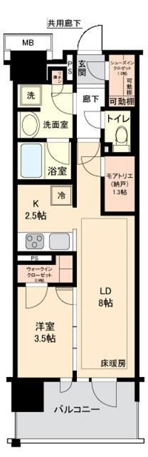 リビオシティ南砂町　ステーションサイトの間取り