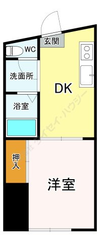 大野ハイツの間取り