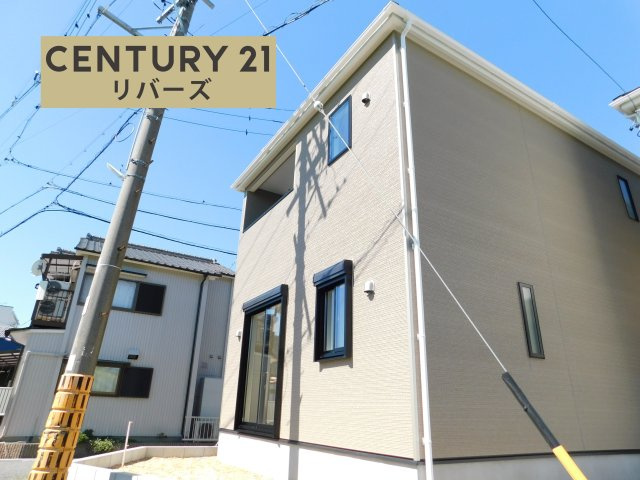 名古屋市北区東味鋺３丁目の新築一戸建の外観|☆２号棟☆　　新価格！！いつでも見学できます♪（お問合せ当日、平日、水曜、夜間でもＯＫ）　南西角地！　防犯カメラ・ＥⅤ車充電設備搭載！　駐車並列２台可！　洋風和室付き♪　ワイドインナーバルコニー！