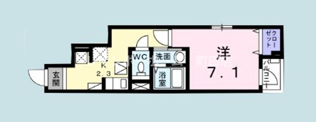 ノーブルコーケ相原※初期費用分割あと払いサービス利用可能物件の間取り