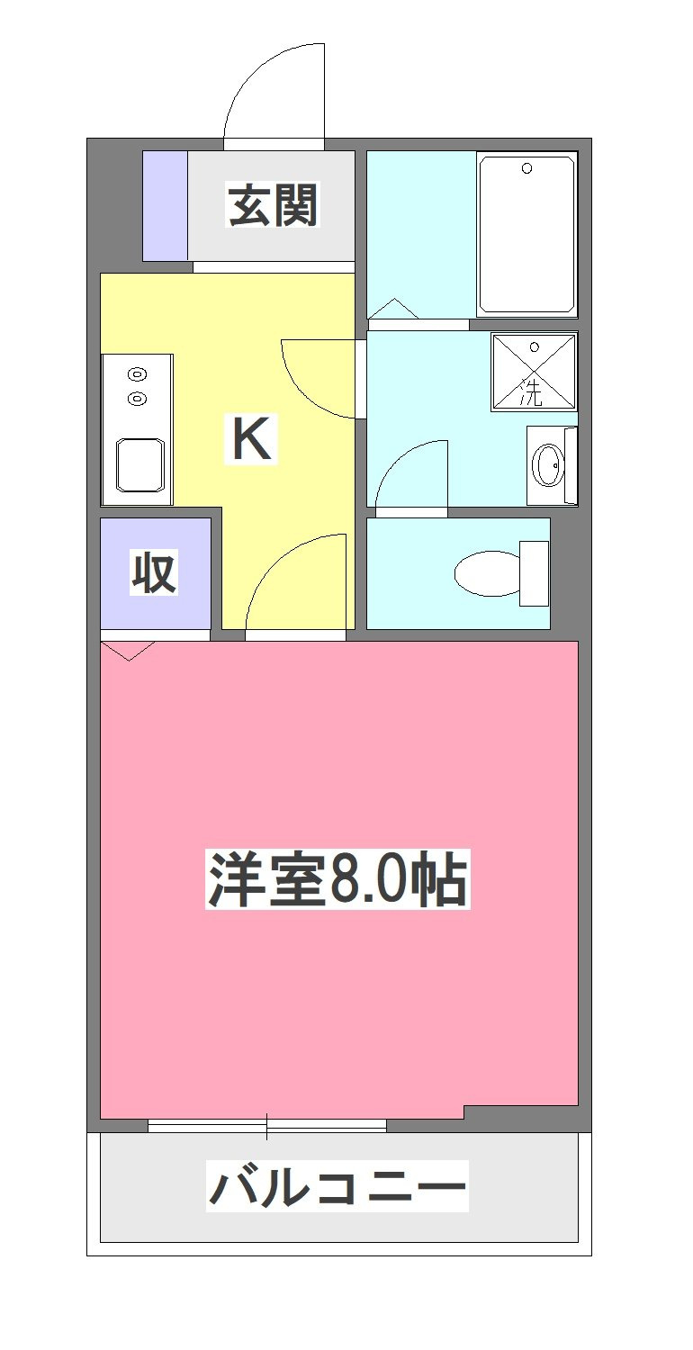 Ｂｅｌｌｅ　Ｓｗｅｅｔ　Ⅱ号館の間取り