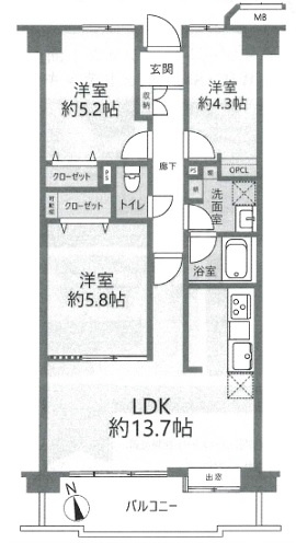【間取り】 | 東急ドエルアルス浦和元町