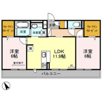 【間取り】 | PRATO VERDE (プラート ヴェルデ) | お部屋の間取りです