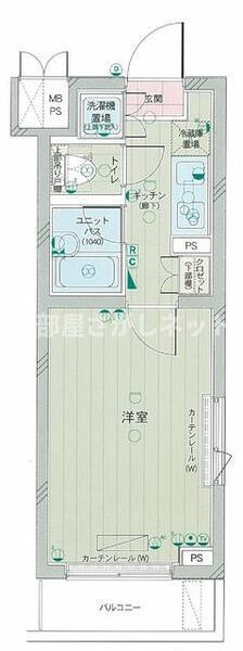 ルーブル中野新橋弐番館【おとり物件なし】#学生・社会人にオススメ！初期費用分割払いOK！ の間取り
