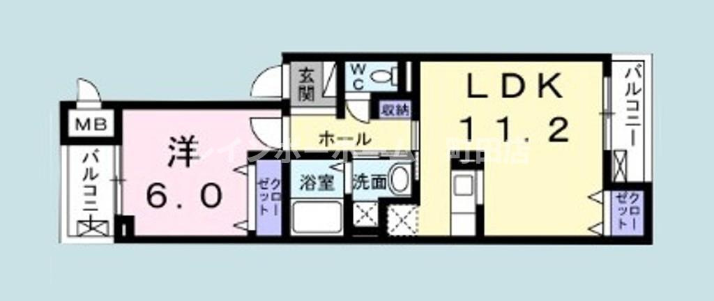 ハイツウィスタリアＡ※初期費用分割あと払いサービス利用可能物件の間取り
