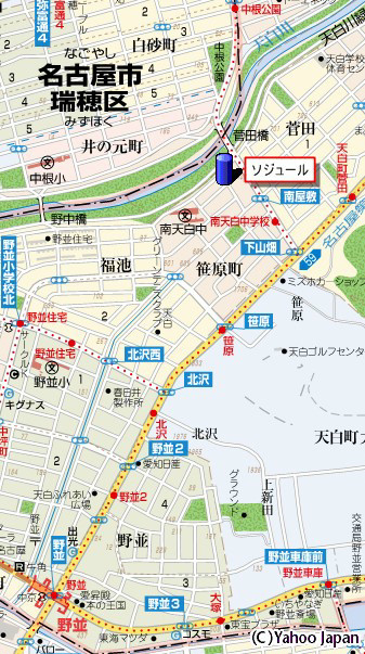 ソジュールの地図