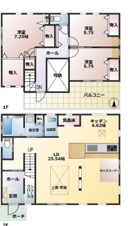 【間取り】 | 白岡市西8丁目　中古戸建