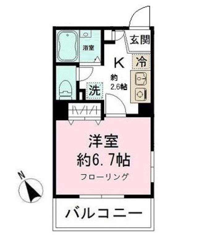 ミリアビタＮｏ．５の間取り