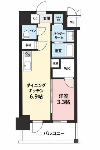 エステムコート名古屋新栄Ⅴラポールの間取り
