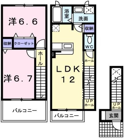 メゾン　ジェルメの間取り