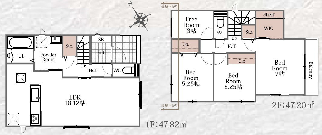 泉佐野市新安松　新築一戸建ての間取り|A号地