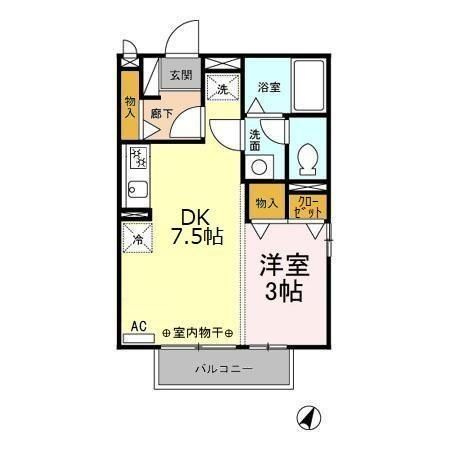 ラ．シャンブルの間取り