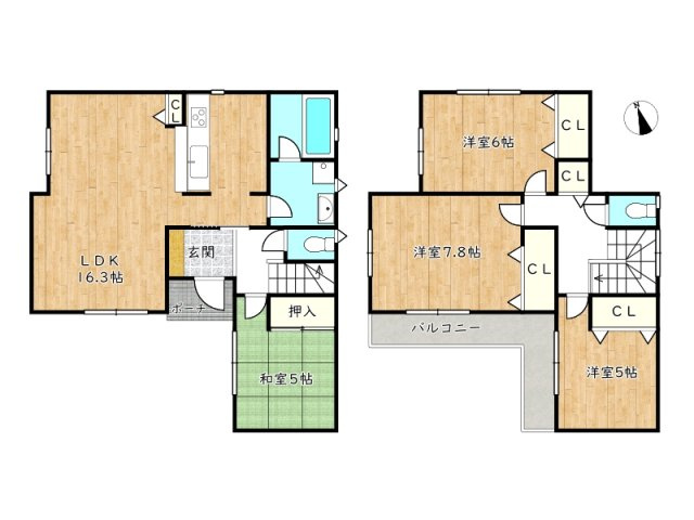 【間取り】 | 姫路市青山１丁目／中古戸建