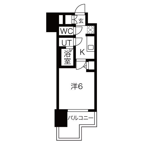 メイクスＷアート名駅南Ⅲの間取り