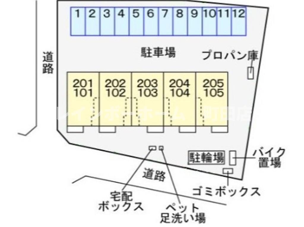 グラン・シアン※初期費用分割あと払いサービス利用可能物件の区画図