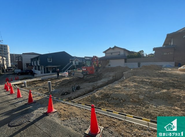 ■高槻市富田町　第1期　新築一戸建ての外観|現在の進捗状況です！順調に作業進行中、完成が待ち遠しいです！詳細の間取り等、お気軽にお問い合わせください！