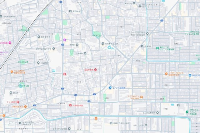 高槻市富田町　第1期　新築一戸建ての地図