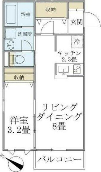 【間取り】 | ロンサールA棟