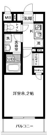 レクレドール豊洲の間取り|間取りです。