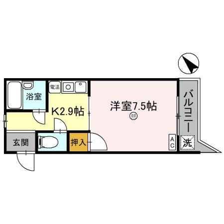リバーハイツ豊岡の間取り
