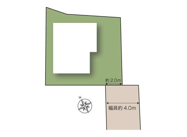 【区画図】 | 朝霞市宮戸4丁目　中古一戸建住宅　(志木本店) | 南西側通路に接道した閑静な住宅地。静かな暮らしを好む方にもオススメの住環境です。